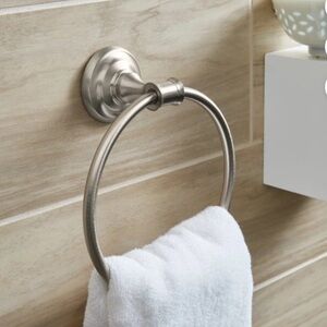 🆕 Better Homes & Gardens Cameron Towel Ring Satin Nickel